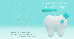 Dental Exams and Cleanings with Branson Family Dentistry with Dr. Eidson & Dr. Hall in Branson, Missouri. Call (417) 336-4233 for appointments & more info.